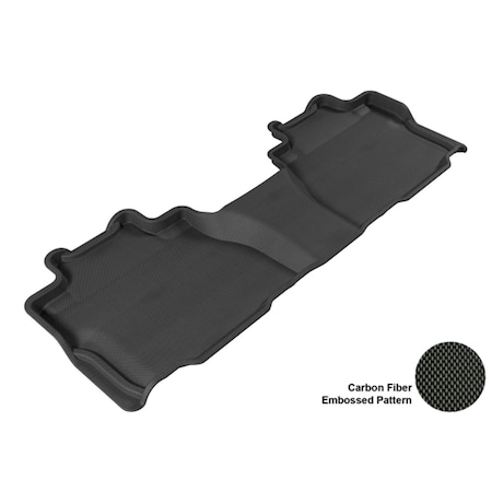 3D Maxpider TOYOTA SEQUOIA 2008-2013 KAGU BLACK R2 BENCH SEATING Floor Mat L1TY14621509